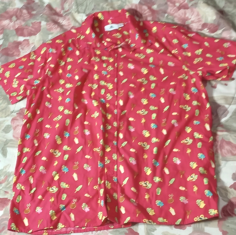 Disney Hawaiian Shirt Mens
